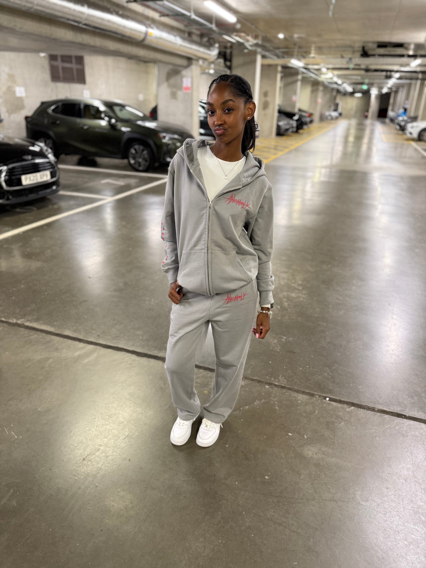 Anomxly Preliminary Zip Hoodie – Smoke grey