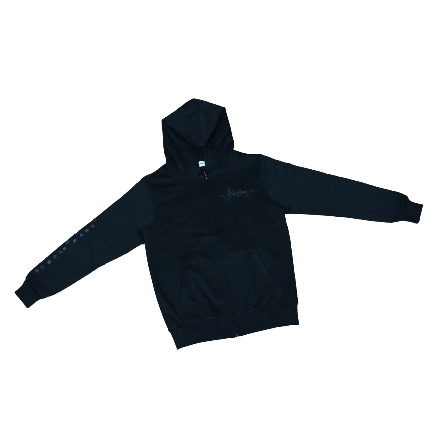 Anomxly Osin Black zipped hoodie