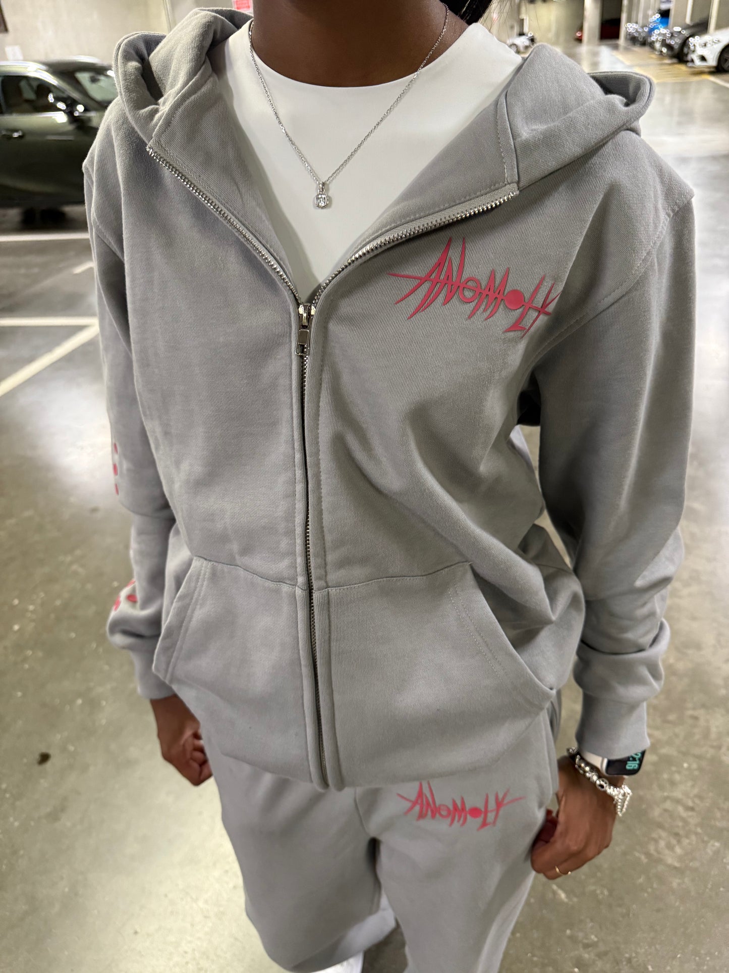 Anomxly Preliminary Zip Hoodie – Smoke grey